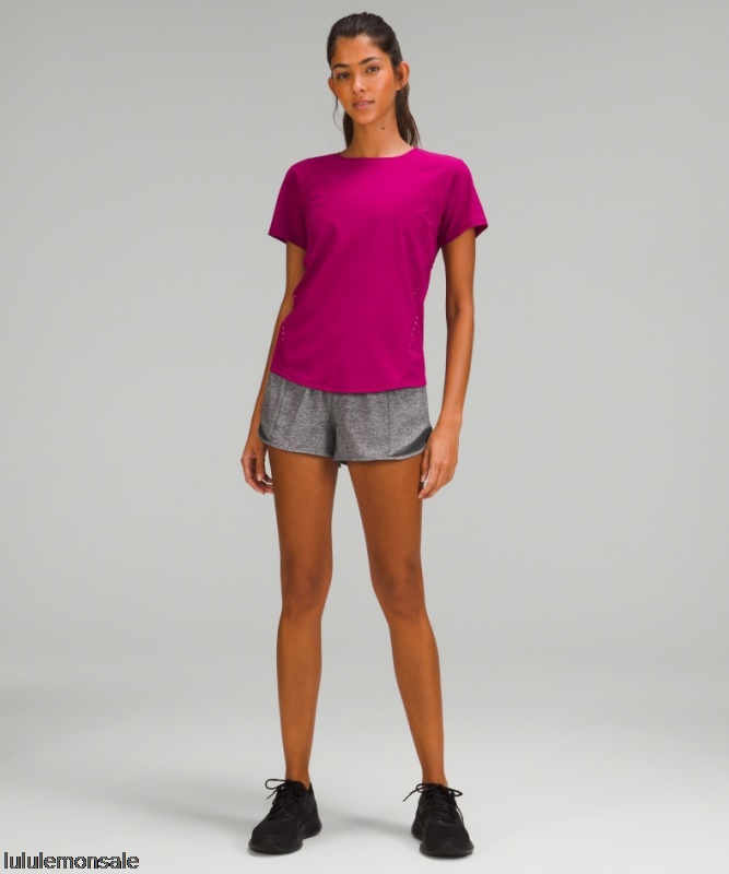 Lululemon Damen DELULU171 | Hotty Hot High-rise Lined Short 25 Heather Lux Multi Black